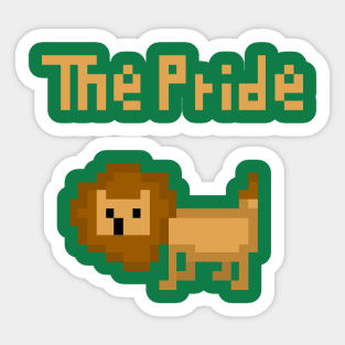 8bit Lion Pride Sticker